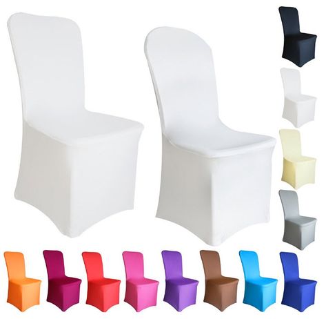 Create the look you want with a set of cheap wedding chair covers for 100 guests, colors, bows and other set sizes available. Cheap Chair Covers, Wedding Chair Covers, Diy Chair Covers, White Chair Covers, Folding Chair Covers, Chair Back Covers, Spandex Chair Covers, Cheap Chairs, Chair Covers Wedding