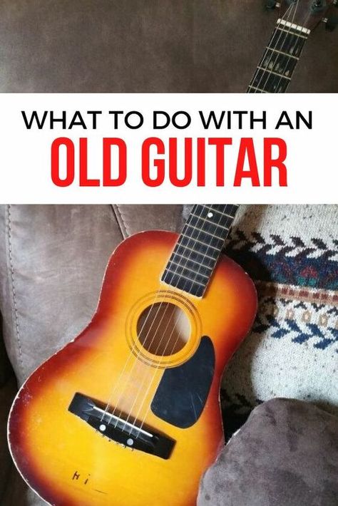 This teen bedroom decor idea is perfect for kids who love music. Learn how to make this creative upcycled guitar and have fun doing it, this also makes for a great gift idea! #diy #guitar #art Upcycling, Guitar Upcycle Repurposed, Guitar Recycle Project, Decorated Guitars Diy Ideas, Paint On Guitar Ideas, Repurposed Guitar Ideas, Guitar Diy Projects, Guitar Crafts Diy, Painting A Guitar Diy