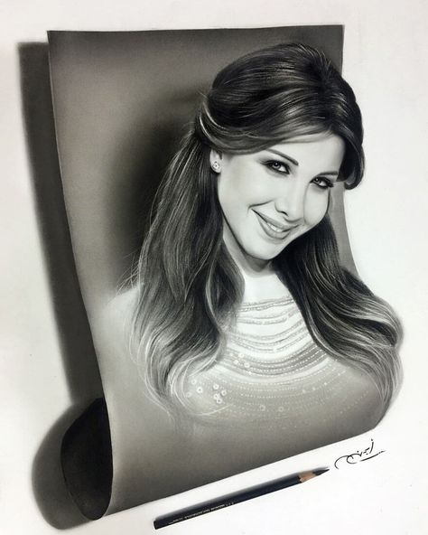 3D Scroll. Realistic 3D Illusion Portrait Drawings. Click the image to see more of Aymanarts's work. 3d Illusion Drawing, Coloring Pages Aesthetic, Pages Aesthetic, Pen Art Work, 3d Portrait, Illusion Drawings, 3d Art Drawing, Female Art Painting, Celebrity Drawings