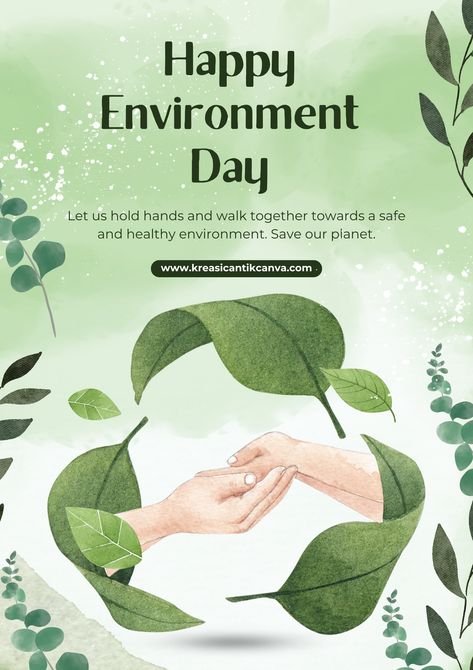 👉CLICK THE LINK TO EDIT!💻✨   Happy World Environment Day! Celebrate this important day with our beautifully designed templates. Customize it with your message or event details using Canva's easy editing tools. Let's work together to protect and cherish our planet. #WorldEnvironmentDay #CanvaDesign #PosterTemplate #ProtectOurEarth  👣 Follow us too! 🌟 @kreasicantikcanva World Environment Day Poster, Environment Day Poster, Happy Environment Day, World Environment Day Posters, Happy World Environment Day, Poster Template Design, World Environment Day, Environment Day, Event Details