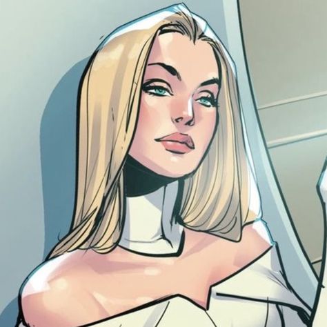 Emma Frost. White Queen. Women In Comic Books, Digital Art Comic Style, Comic Book Art Style Reference, Comic Style Reference, Marvel Comics Art Style, Comic Artstyle Tutorial, Marvel Comic Women, Comics Art Style Ideas, Comic Art Style Reference