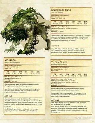Dnd Monsters 5e, Dnd Forest Creatures, Forest Temple, Homebrew Monsters, Dnd Monster, Monster Manual, Dnd Stats, Plant Monster, Dungeon Master's Guide