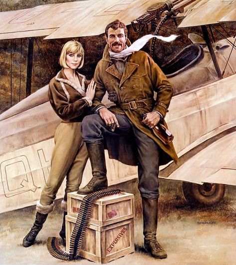 Pulp Adventure, Arte Steampunk, Tom Selleck, High Road, Airplane Art, Adventure Aesthetic, Vintage Aviation, Call Of Cthulhu, Pulp Art