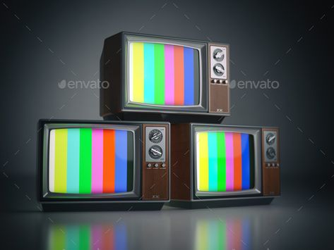 Heap of retro TV sets with no signal. Communication, media and t by maxxyustas. Heap of retro TV sets with no signal. Communication, media and television concept.. 3d illustration#sets, #signal, #TV, #Heap Jaded Aesthetic, Cardboard Tv, No Signal, American Giant, Television Set, Tv Sets, Tv Land, Retro Tv, Going Out Of Business
