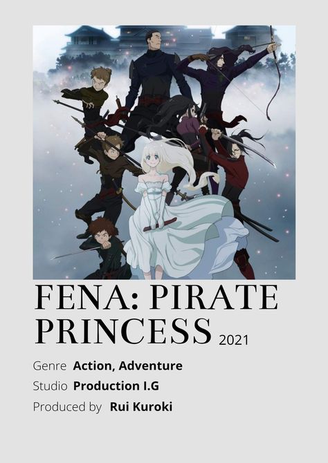 Pirate Princess Anime, Fena Pirate Princess, Princess Anime, Anime Minimalist Poster, Pirate Princess, Anime Suggestions, Poster Anime, Cyberpunk Anime, Fotografi Digital