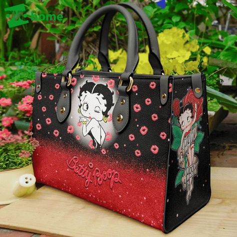 Betty Boop Baby, Betty Boop Black, Betty Boop Purses, Black Betty Boop, Black Betty, Black Leather Handbags, Everyday Items, Women Leather, Nice Leather