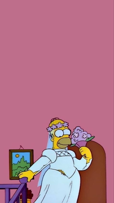 Simpson Phone Wallpaper, Wallpaper Iphone Cartoon, Bride Cartoon, Simpson Wallpaper, Iphone Cartoon, Simpson Wallpaper Iphone, Love Wife, Day Aesthetic, Free Giveaways