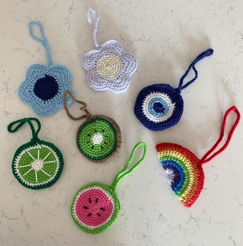 Crochet Pouch Bag Charm | Sprout Crochet Co. on Etsy Amigurumi Patterns, Business Crochet, Bag Patterns Free, Crochet Quilt Pattern, Crocheted Bags, Crochet Baby Beanie, Crochet Bag Pattern Free, Aesthetic Designs, Crochet Pouch