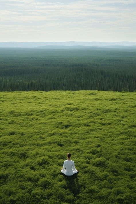 Meditating In Nature Aesthetic, Meditate In Nature, Nature, Exercise In Nature, Yoga Poses In Nature, Yoga Nature Aesthetic, Meditation Images Beautiful, Nature Yoga Photoshoot, Meditating In Nature