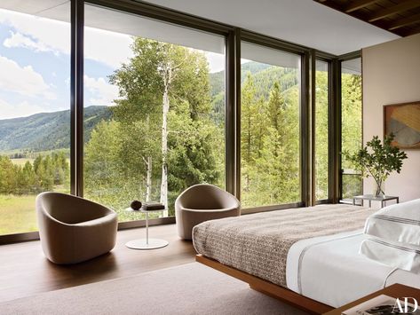 Shelton Mindel, Contemporary Bedrooms, Aspen House, Decoration House, Bedroom Views, Contemporary Farmhouse, Modern Bedroom Design, Sophisticated Design, Contemporary Bedroom