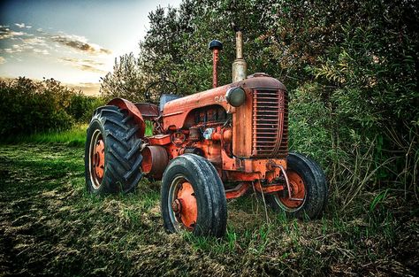 Tractor Photography, Mode Country, Tractor Art, Tractor Photos, Country Backgrounds, Tractor Accessories, Old Tractor, Cafe Racer Build, Old Farm Equipment