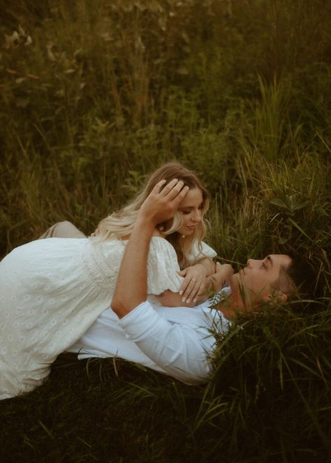 Best Places to Elope in Europe - brookeannekeepingyouwild.com Rainy Day Engagement Photos, Soft Romantic Engagement Photos, Romantic Picnic Photoshoot, Garden Couple Shoot, Barefoot Engagement Photos, Wild Couple Photoshoot, Timeless Couple Photoshoot, Cottagecore Engagement Pictures, Cottage Core Engagement Photos