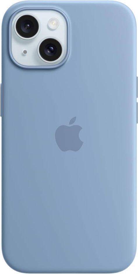 Amazon.com: Apple iPhone 15 Silicone Case with MagSafe - Winter Blue : Cell Phones & Accessories Iphone Colors, Star Phone Case, Preppy Shoes, Iphone Wallpaper Ios, Winter Blue, Blue Iphone, Blue Accessories, Apple Phone Case, Blue Cases