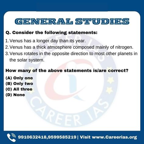 Dear students, In this quiz, we ask you most relevant GS Prelims Questions that you have to answer in the comment box. You can also join our social media platform by clicking on the link below Updated information, study material, notes, PDF and quiz are provided free of cost. ☞ 𝐉𝐨𝐢𝐧 𝐍𝐨𝐰 𝐓𝐞𝐥𝐞𝐠𝐫𝐚𝐦 - https://t.me/CareerIASOfficialChannel #careerias #upsccoaching #ias #upsc #IPS #QuizChallenge #quiz #QuizTime #quiztime #quizinstagram #IAS #instaquiz #currentaffairs #upsc #gk #ssc #generalknowle... Coaching, Dear Students, Knowledge Facts, Study Material, Media Platform, Career Opportunities, Study Materials, Social Media Platforms, Career