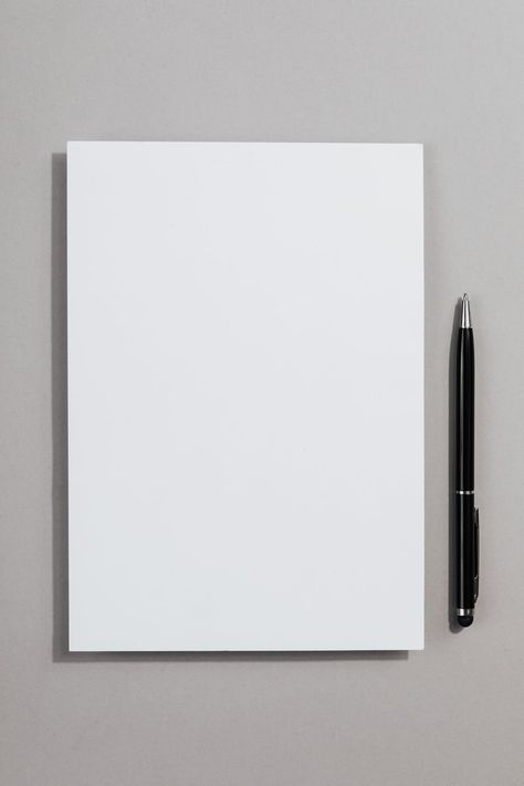 Pen And Paper Photography, Plain White Background For Editing, Book And Pen Aesthetic, Paper And Pen Aesthetic, White Page Background, Plain Book Page Aesthetic, White A4 Paper, Write On Pictures, White Paper Background