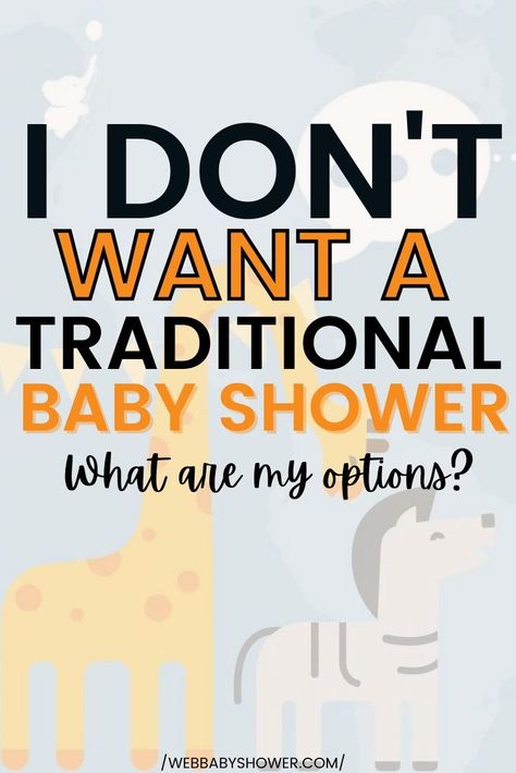 Not a fan of the traditional baby shower? If you really don't want to host or throw a baby shower, here are a lot of interesting options and alternatives for you to consider! No Baby Shower Announcement, Non Baby Shower Ideas, Baby Shower Not Opening Gifts, Trending Baby Shower Themes 2024, Quick Baby Shower Ideas, Baby Shower Decorations No Balloons, Different Baby Shower Ideas, Baby Shower Non Traditional, Baby Shower Without Games