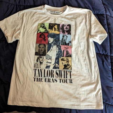 Taylor Swift Eras Tour Official T-Shirt In Large Never Worn, 100% Cotton From Smoke And Pet Free Home Purchased From Detroit Show On June 9, 2023 Taylor Swift T Shirts, Taylor Swift T Shirt, Taylor Swift Shirt, Taylor Swift Shirts, Taylor Swift Eras Tour, Taylor Swift Eras, Shirt Printing, Bachelorette Shirts, Tour Shirt