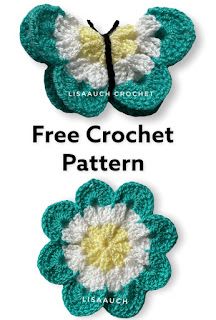 Easy Crochet Butterfly Written Pattern (FREE) Amigurumi Patterns, Appliques Au Crochet, Crochet Butterfly Free Pattern, Crochet Butterfly Pattern, Crochet Embellishments, Butterfly Tutorial, Crochet Storage, Crochet Flowers Free Pattern, Crochet Clothes For Women