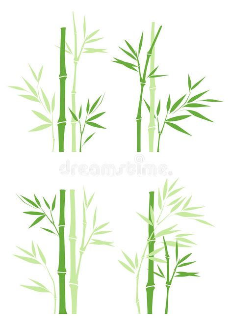 Painting Of Bamboo, Bamboo Drawing Simple, Bambu Art, Japanese Bamboo Art, Bamboo Illustration, Bamboo Vector, Bamboo Artwork, Bamboo Drawing, Chinese Style Illustration