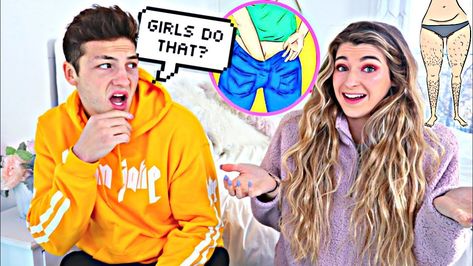 Reacting To Things Girls DO But WON'T Admit.. Jatie Vlogs Youtube., Jatie Vlogs, Katie Betzing, Selena Gomez Hair, Sofia Wylie, How We Met, San Bruno, American Video, Music And Movement