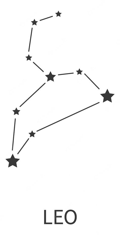 Leo Sign Constellation, Leo Sign Drawing, Leo Astrology Art, Leo Zodiac Sign Symbol, Leo Star Constellation, Constellation Lion, Lion Zodiac Sign, Leo Zodiac Symbol, Constellation Drawing