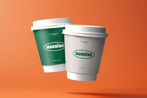 Disposable coffee cup mockup, editable design | premium image by rawpixel.com / PLAIIII Coffee Mockup, Coffee Cup Mockup, Disposable Coffee Cups, Cup Mockup, Coffee Cup Design, Green Coffee, Disposable Coffee Cup, Green Background, Green Backgrounds