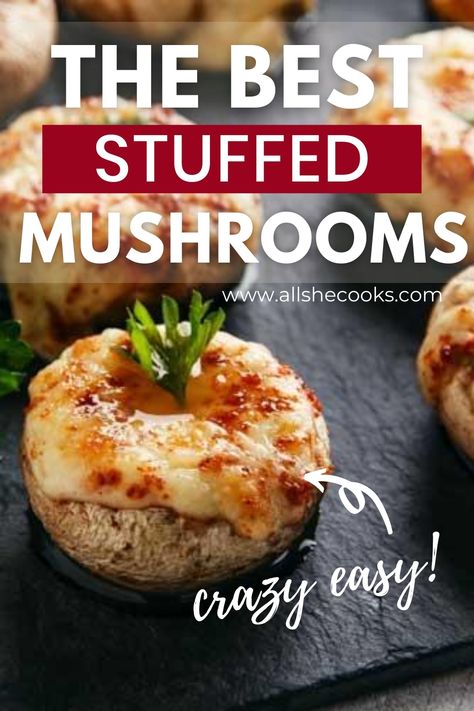 Stuffed Mushrooms Eyeballs, Stuffed Button Mushroom Recipes, Appetizer Recipes Stuffed Mushrooms, Cajun Stuffed Mushrooms, Stuffed Mushrooms Oven, Blackstone Mushroom Recipes, Shrimp Stuffed Mushrooms Easy, Jalepeno Stuffed Mushroom, Mini Stuffed Mushrooms