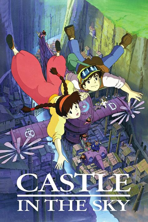 Evangeline Lilly, Floating Castle, Laputa Castle In The Sky, Pom Poko, Studio Ghibli Poster, Magic Crystal, Adventure Film, Studio Ghibli Movies, Castle In The Sky