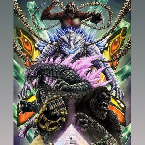 Kaiju.Kombat (@kaiju.kombat) • Instagram photos and videos Nature, Godzilla New Empire, Godzilla X Kong The New Empire Wallpaper, Godzilla Wallpaper Iphone, Godzilla X Kong The New Empire, Godzilla Kong, Empire Wallpaper, Godzilla X Kong, Kong Godzilla