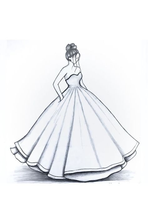 #pencildrawings #instagood #pencilsketch #art #pencildrawing #sketch #drawing #artist #pencilart Beautiful Dress Sketches, Croquis, Gowns Dresses Drawing Easy, Beautiful Dress Designs Drawing, Pencil Art Drawings Dress, Easy And Beautiful Sketches, Drawing Gowns Sketches, Beautiful Pencil Drawing Images, Girly Drawings Cute Beautiful