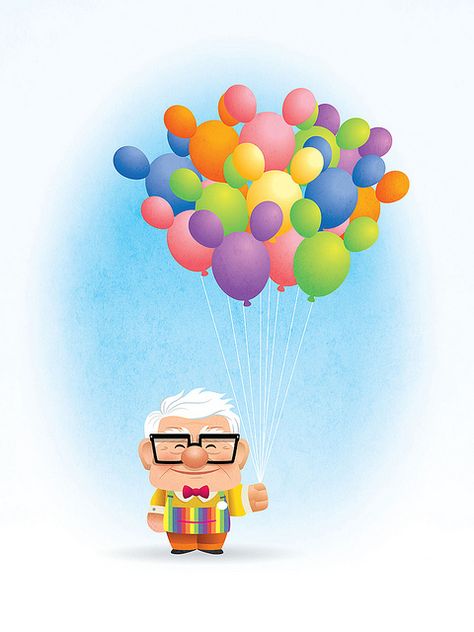 Disney :-) Sf Wallpaper, Carl Fredricksen, Arte Doodle, Animation Disney, Images Disney, Disney Up, Disney Side, Arte Disney, Disney Life