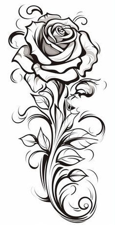 #fashion, #style, #outfitinspiration, #beauty# tattos #minimalist tattos Side Neck Tattoo Black Women, Roses Leg Tattoos Women, Black Women Calf Tattoos, Women Body Tattoo Design, Two Roses Drawing, Sketch Flowers Pencil, Cute Easy Flowers To Draw, Cute Drawings For Partner, Newlywed Tattoos