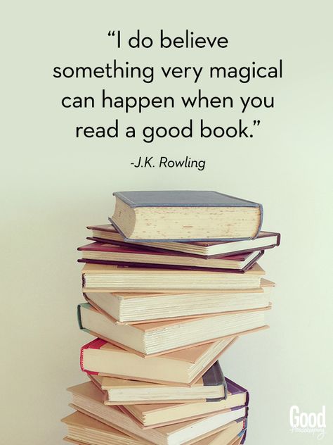"I do believe something very magical can happen when you read a good book." J.K. Rowling That's why I love yours, my lady! Reading Quotes, Citate Harry Potter, Lily Evans, 10th Quotes, Quotes For Book Lovers, I Love Reading, Book Nooks, Read Books, Reading Nook
