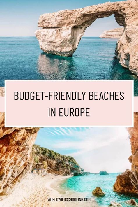 12 Cheap Beach Destinations in Europe 28 Cheap European Vacations, Cheap Europe Destinations, Budget Beach Vacation, European Beaches, Beach Vacation Ideas, Cheap Travel Destinations, Europe Beach, Beaches In Europe, Beach Holiday Destinations