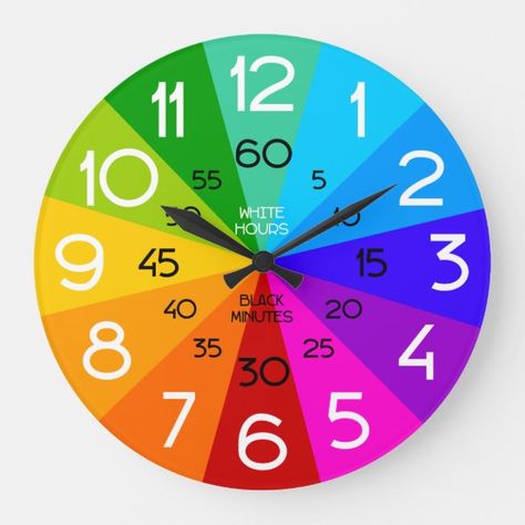 Classroom Clock, Learning Clock, Learn To Tell Time, Gifts For Parents, Teaching Time, Clock For Kids, Cool Clocks, Third Grade Math, Time Clock
