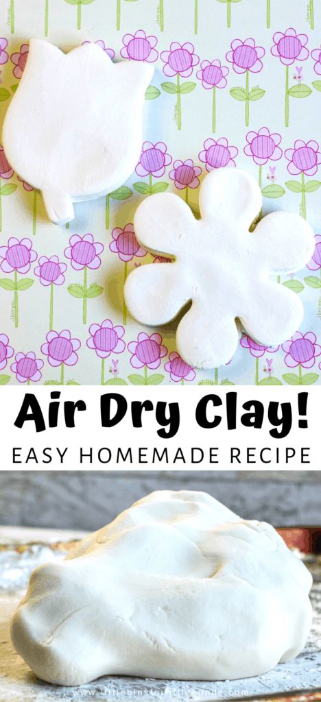 Fimo, Bake Clay Recipe, Homemade Air Dry Clay, Air Dry Clay Recipe, Easy Air Dry Clay, Sensory Recipes, Modeling Clay Recipe, Homemade Clay Recipe, Flower Wall Hanging Decor