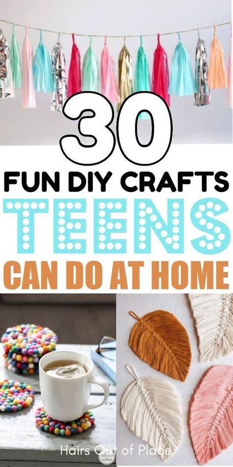 Fun At Home Summer Ideas, It Girl Crafts, Teen Girl Craft Ideas, Summer Crafts For Teenagers, Diy Room Decor For Girls Teenagers Easy, Teenager Craft Ideas, Diy Easy Room Decor Simple Craft Ideas, Diy Gifts For Teenage Girl, Easy Crafts For Women