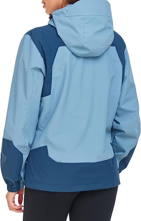 Amazon.com: SaphiRose Womens Waterproof Rain jacket Lightweight Active Outdoor Raincoat with Removable Hood (Blue,Large) : Clothing, Shoes & Jewelry Clothes, Waterproof Rain Jacket, Shoes Jewelry, Rain Jacket, Shoe Jewelry, Blue