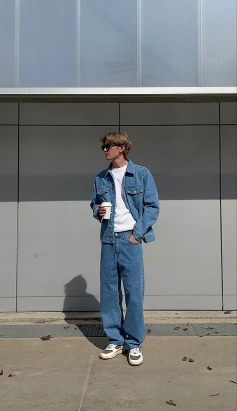 What to wear to a 90s party | Best 90s Fashion Inspired Outfits Ideas Haute Couture, 90s Men Outfits, Jean Jacket Outfits Men, 90s Outfit Men, Denim Outfit Men, Jeans Outfit Men, 90s Fashion Men, Jean Jacket Outfits, Denim Jacket Outfit