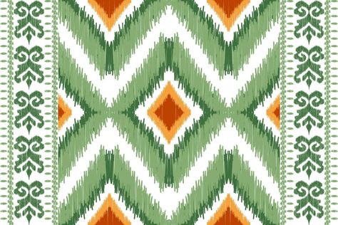 Ikkat Pattern, Lace Pattern Design, Ikat Border, Ikat Pattern Fabric, Ikat Art, Ikat Weaving, Paisley Embroidery, Ethnic Pattern Design, Natural Form Art
