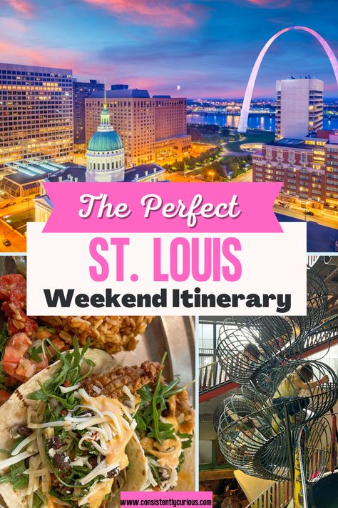 Weekend In St Louis, Things To Do St Louis, Things To Do In St Louis Missouri, Six Flags St Louis, Midwest Travel Destinations, Saint Louis Arch, Southern Road Trips, Missouri Travel, Illinois Travel