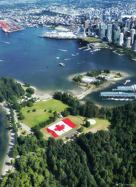 Vancouver BC. Happy Canada 🇨🇦 Day! Bonito, Canada Day Flag, West Coast Canada, Visit Vancouver, Sylvan Lake, Toronto City, Beautiful Canada, Vancouver Bc Canada, O Canada