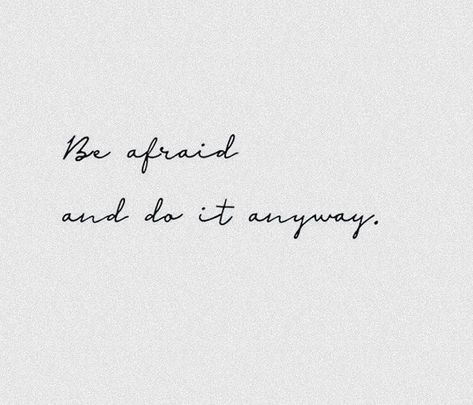 Feelings, Tattoos, Tattoo Ideas, Tattoo Quotes, Do It Anyway Tattoo, Bbq Tattoo, Do It Anyway, The Fear, Do It