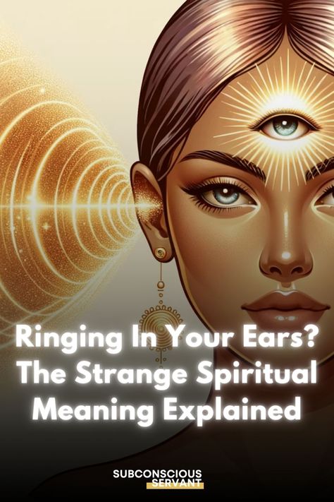 An explanation into the spiritual meaning behind ringing ears. The spiritual meaning of ringing in your ears is often seen as a sign from your angels or spirit guides and reflects a shift in your vibrational states. Ringing in the ears is often because you are developing your psychic and spiritual abilities, accessing higher realms of existence. Find out the 15 spiritual meanings here: Spiritual Meaning Of Ringing In Right Ear, Meaning Of Ringing In Ears, Spiritual Ear Ringing, Ringing Left Ear Spiritual, Right Ear Itching Spiritual Meaning, Low Pitch Ringing In Right Ear Spiritual, High Pitched Ringing In Ear Spiritual, High Pitch Ringing Right Ear Spiritual, Right Ear Ringing Spiritual Meaning