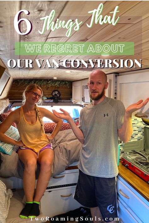 When converting a campervan yourself, you are likely to make mistakes or have regrets. With our tiny amount of experience, things were bound to go wrong. It’s hard to get everything perfect, especially for our first ever van conversion. Here are the top 6 things we regret about our campervan conversion. #vanconversion #vanlife #campervan #build #DIY Convert A Van Into A Camper, Campervan Build Ideas, Ford Custom Van Conversion, Basic Camper Van Conversion, Short Wheel Base Van Conversion, 15 Passenger Van Conversion, Van To Camper Conversion, Conversion Van Camper, Converting Van To Camper