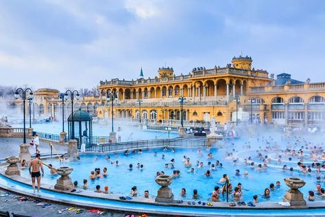 A guide to Budapest’s thermal baths Costa Rica, Cheap Holiday Destinations, Budapest Thermal Baths, Visit Budapest, Thermal Baths, Thermal Pool, Thermal Spa, Public Bath, Thermal Bath