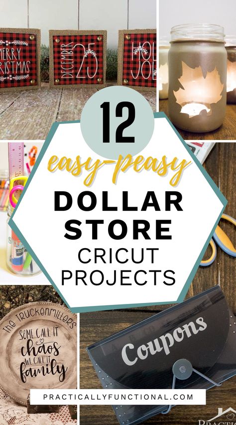 Upcycling, Dollar Tree Circuit Projects, Circuit Crafts Ideas Diy Projects, Cheap Cricut Gifts, Cricuit Ideas Diy Projects Easy, Ways To Make Money With Cricut, Practical Cricut Projects, Easy Vinyl Projects, Easy Vinyl Projects To Sell