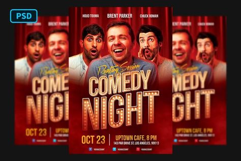 comedy, comedy night, comedy show, stand up comedy, comedian, humor, red, show, tv show, flyer template, comedy, comedy night, comedy show, stand up comedy, comedian, humor, red, show, tv show, flyer template, poster template, instagram template, instagram flyer, instagram poster, stand up comedy flyer, stand up comedy poster, comedy flyer, comedy poster, roasting, 3d text, light bulbs, light bulbs text, theater, comedy tv show, comedy club, open Night Poster Design, Comedy Nights, Music Flyer, Event Poster Design, Marketing Collateral, Comedy Show, Corporate Flyer, Flyer Design Templates, Comedy Tv