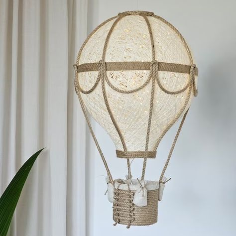 Nursery Light Fixture - Etsy Nursery Light Fixture, Cloud Lampshade, Balloon Lamp, Air Balloon Nursery, Cloud Night Light, Balloon Nursery, Led Garland, Color Room, Star Lampshade