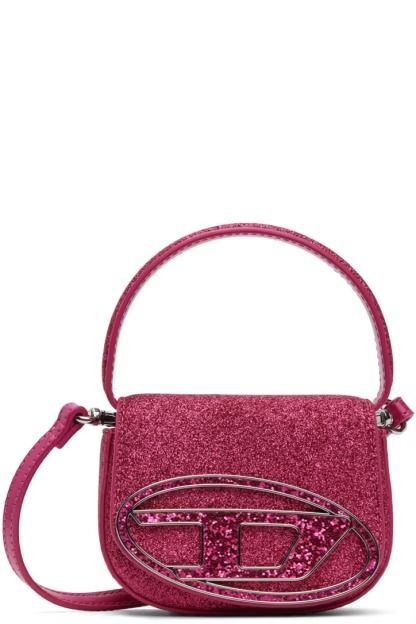 Diesel for Women SS24 Collection | SSENSE Iphone Background Purple, Hot Pink Bag, Expensive Fashion, Faux Leather Top, Bags Designer Fashion, Pretty Bags, Cute Bags, Leather Top, Pink Bag